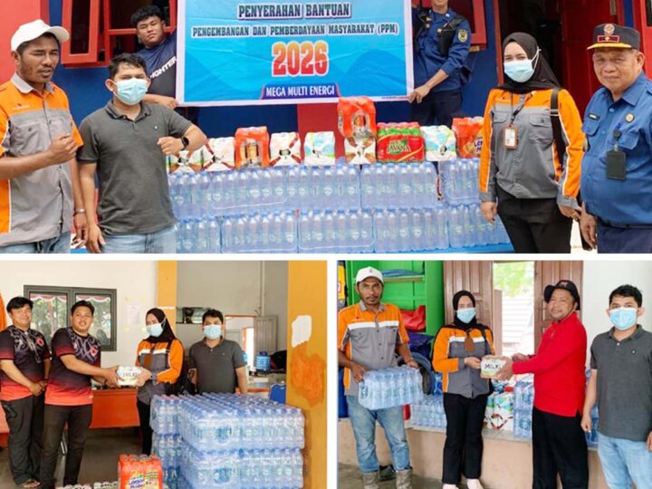 Musim Kemarau, PT MME Salurkan Bantuan Air Mineral bagi Petugas Penanggulangan Karhutla