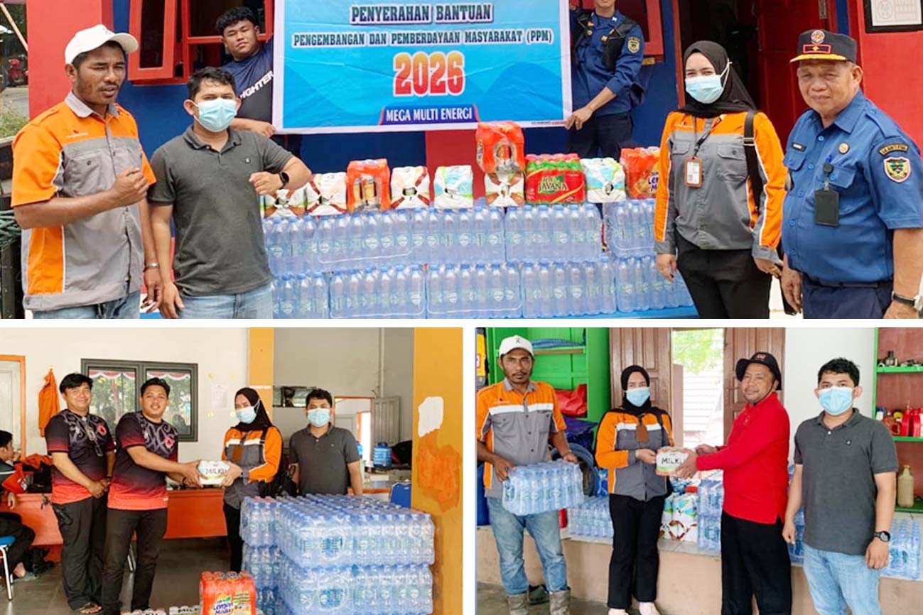 Musim Kemarau, PT MME Salurkan Bantuan Air Mineral bagi Petugas Penanggulangan Karhutla