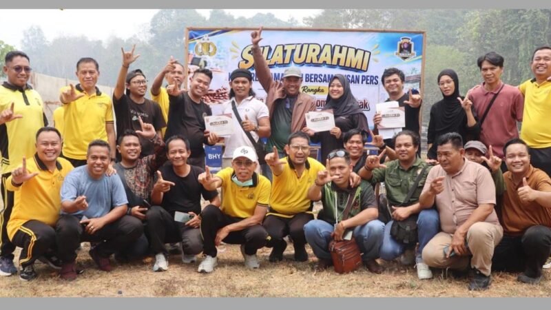 Polres Lamandau Latihan Menembak Bersama Insan Pers