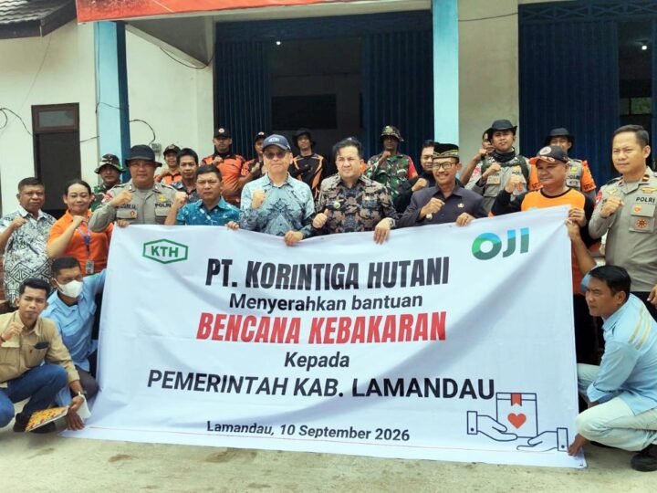 Pemkab Lamandau Terima Bantuan dari PT Korintiga Hutani