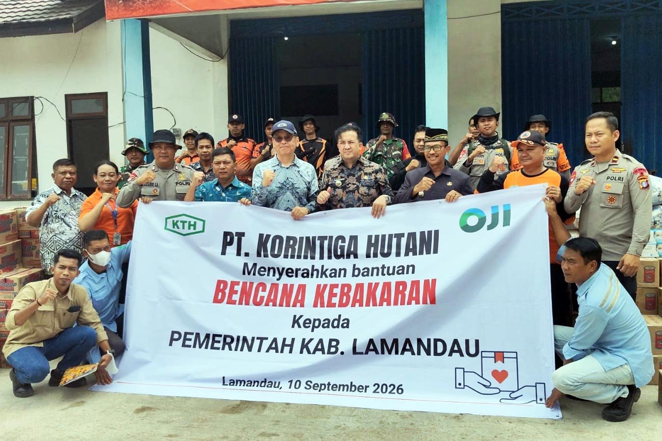 Pemkab Lamandau Terima Bantuan dari PT Korintiga Hutani