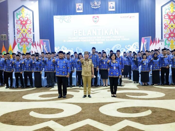 Gubernur Agustiar Sabran Lantik 234 Pejabat Pemprov Kalteng, Ini Pesannya