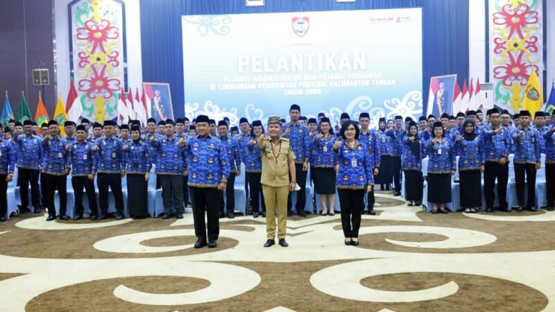 Gubernur Agustiar Sabran Lantik 234 Pejabat Pemprov Kalteng, Ini Pesannya