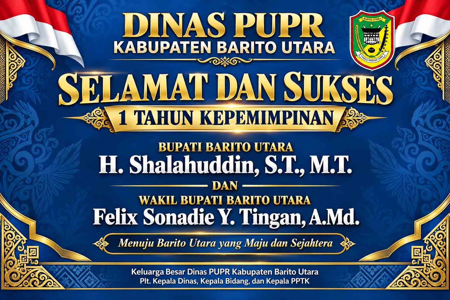Setahun Kepemimpinan Shalahuddin-Felix, Dinas PUPR Barito Utara Tegaskan Dukungan Program GASPOL 11:12
