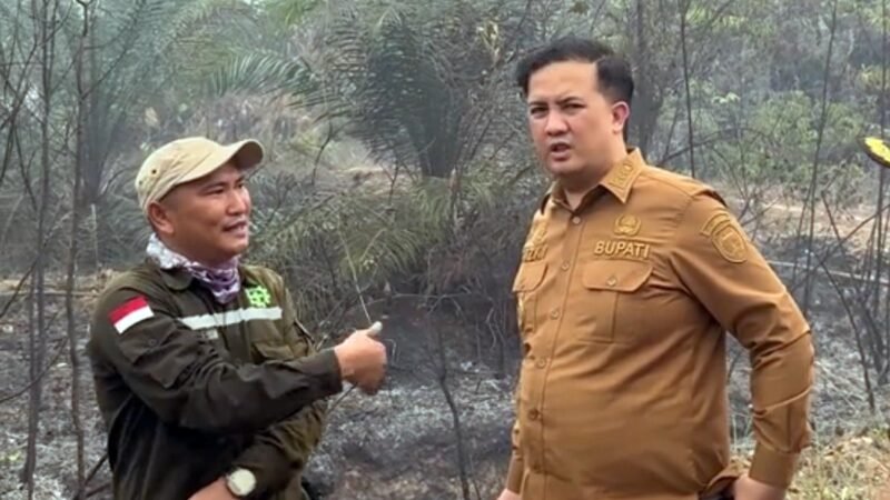 Bupati Lamandau Tinjau Karhutla di Eks Konsesi GPP dan PWN